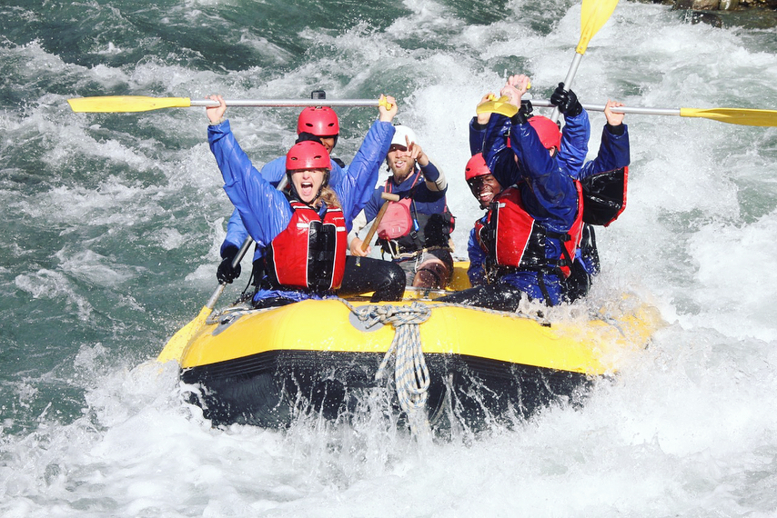 White water rafting in New Zealand