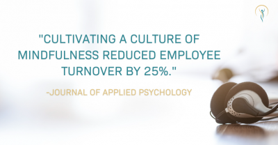 Mindfulness Culture reduces employee turnover by 25%